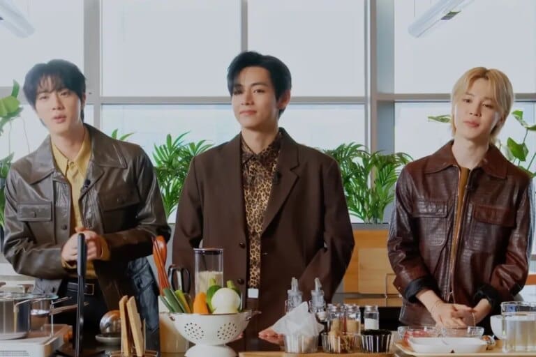 BTS’ Jin Teaches V & Jimin How to Cook: Video