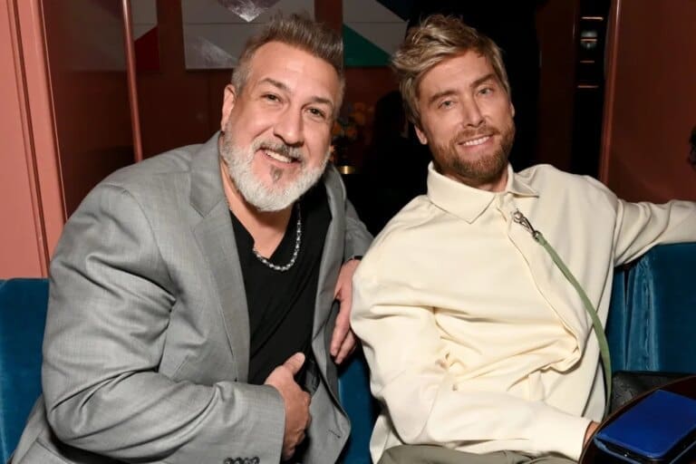Lance Bass Surprises Joey Fatone at ‘& Juliet’ for ‘It’s Gonna Be Me’