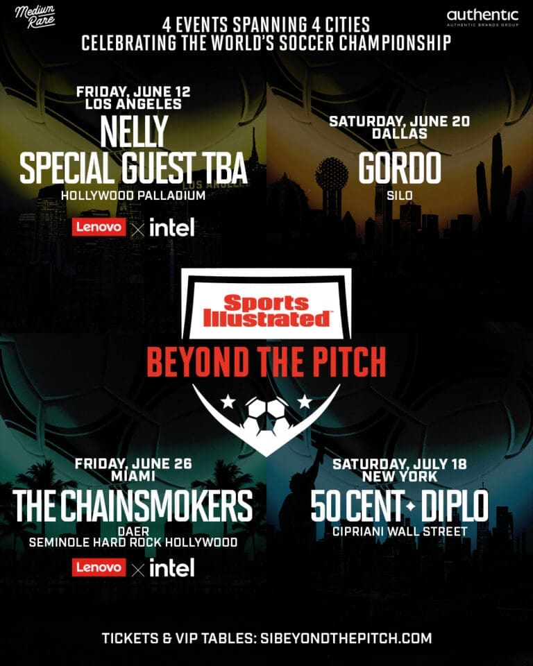 Sports Illustrated Launches World Cup Event Series with Diplo, 50 Cent, The Chainsmokers