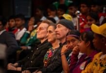 Bono & The Edge Join Claudia Sheinbaum at Street Child World Cup Event
