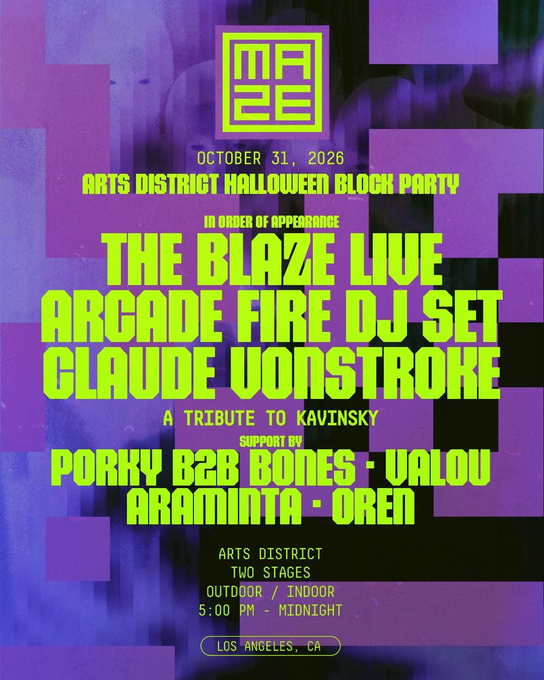 Arcade Fire to Play DJ Set at THE MAZE LA Halloween Party